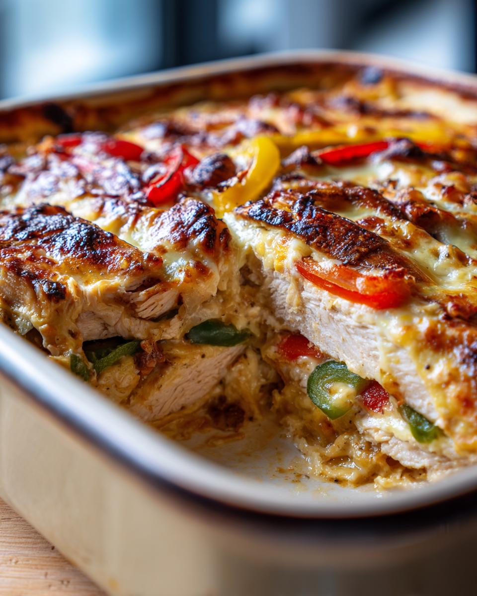 chicken fajita casserole - detail 4