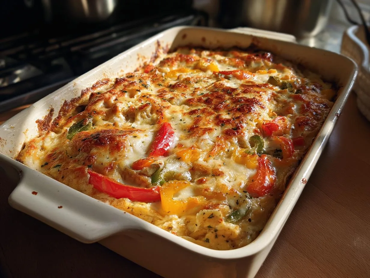 chicken fajita casserole