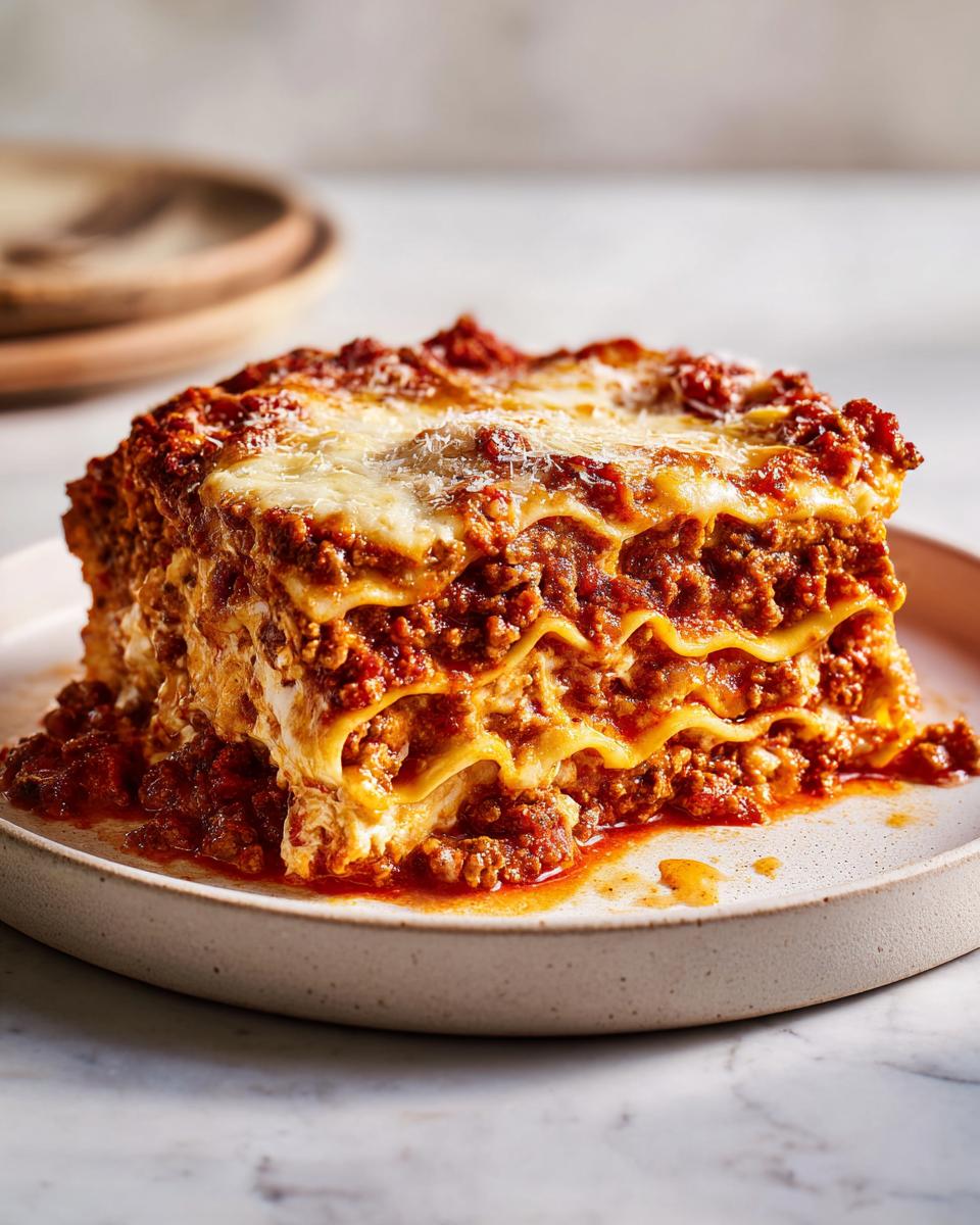 classic ricotta meat lasagna - detail 3