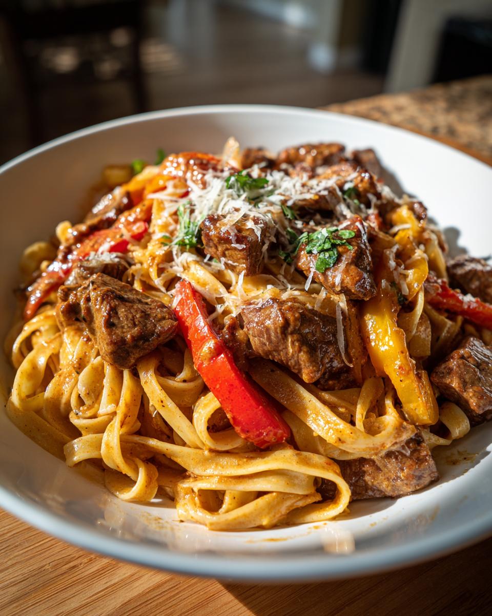 creamy cajun chicken pasta - detail 1