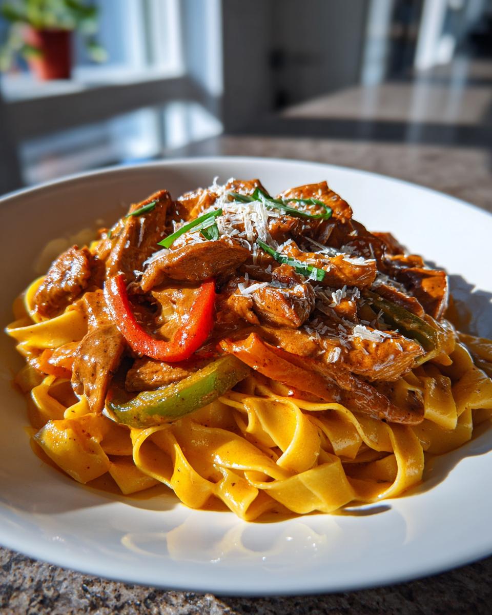 creamy cajun chicken pasta - detail 2