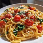 creamy cherry tomato pasta