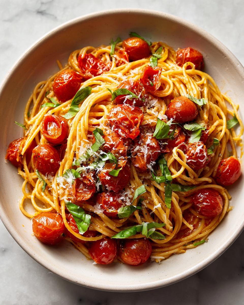 creamy cherry tomato pasta - detail 3