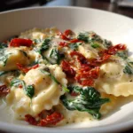 creamy tuscan ravioli