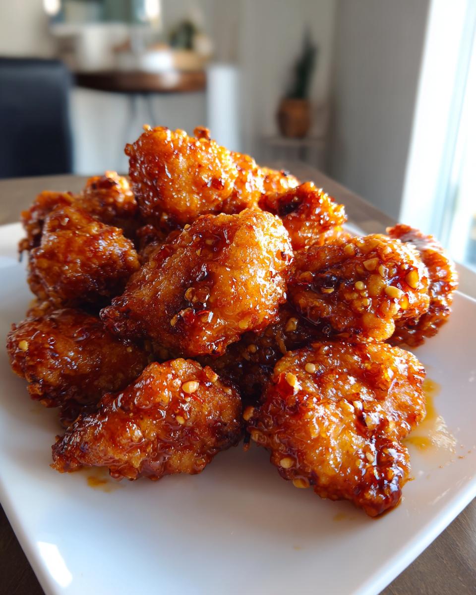 crispy baked hot honey chicken - detail 1