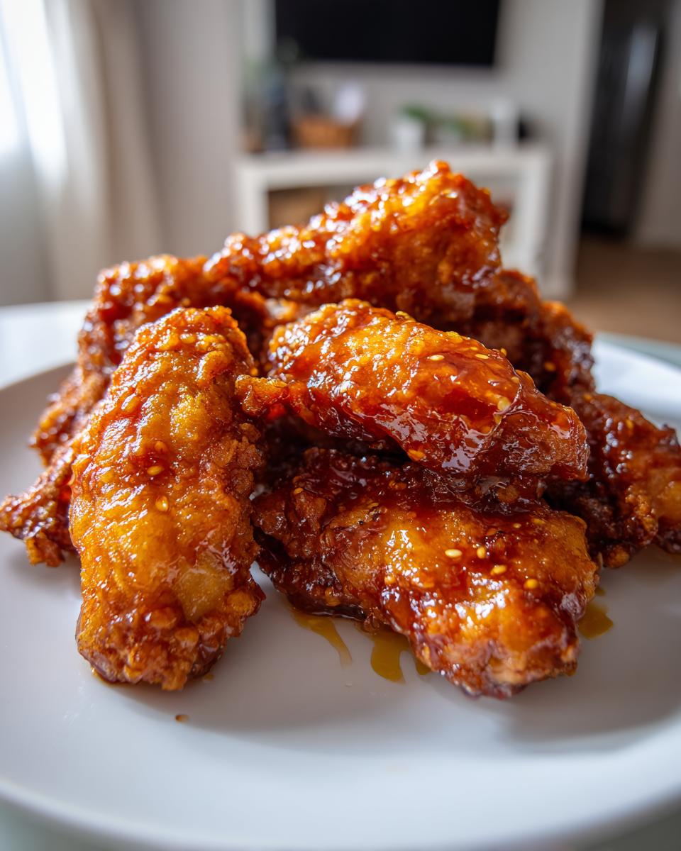 crispy baked hot honey chicken - detail 2