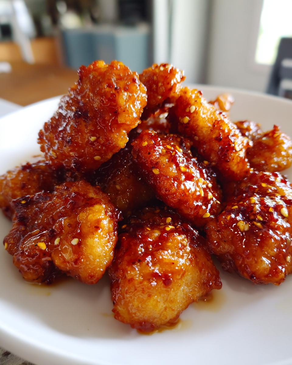 crispy baked hot honey chicken - detail 3