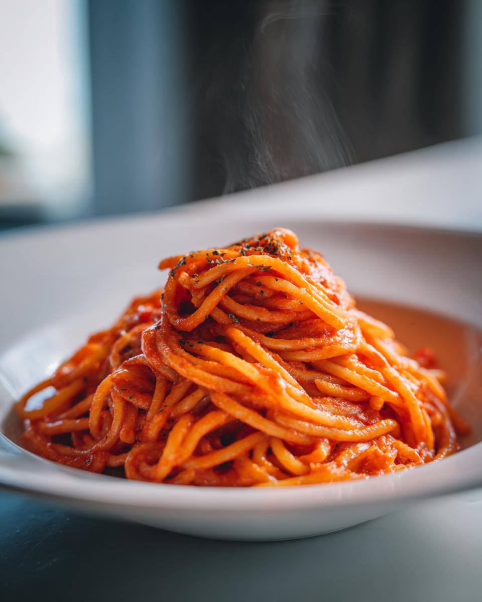 easy roasted red pepper pasta sauce - detail 3