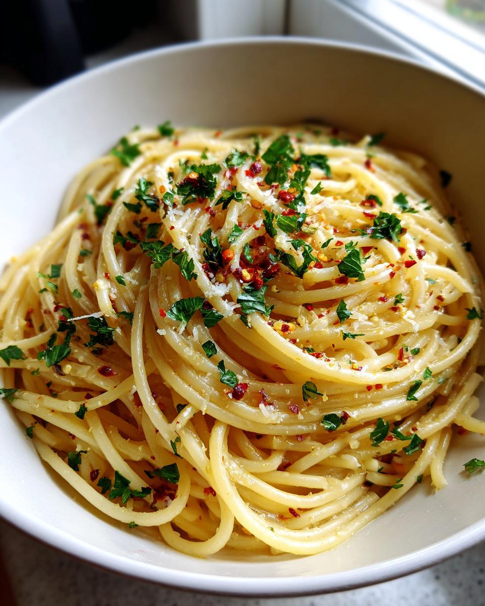 easy spaghetti aglio e olio - detail 1