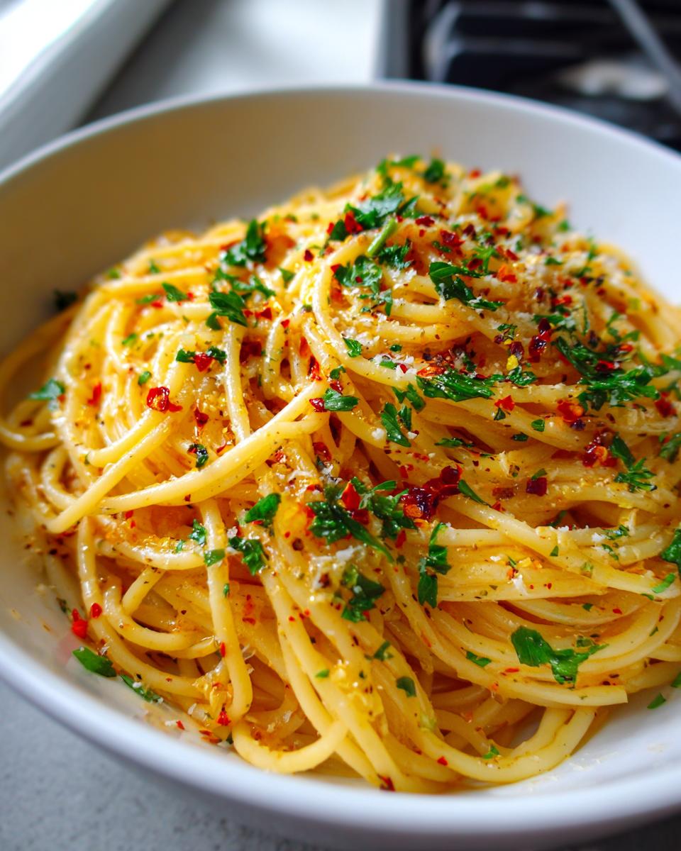 easy spaghetti aglio e olio - detail 2