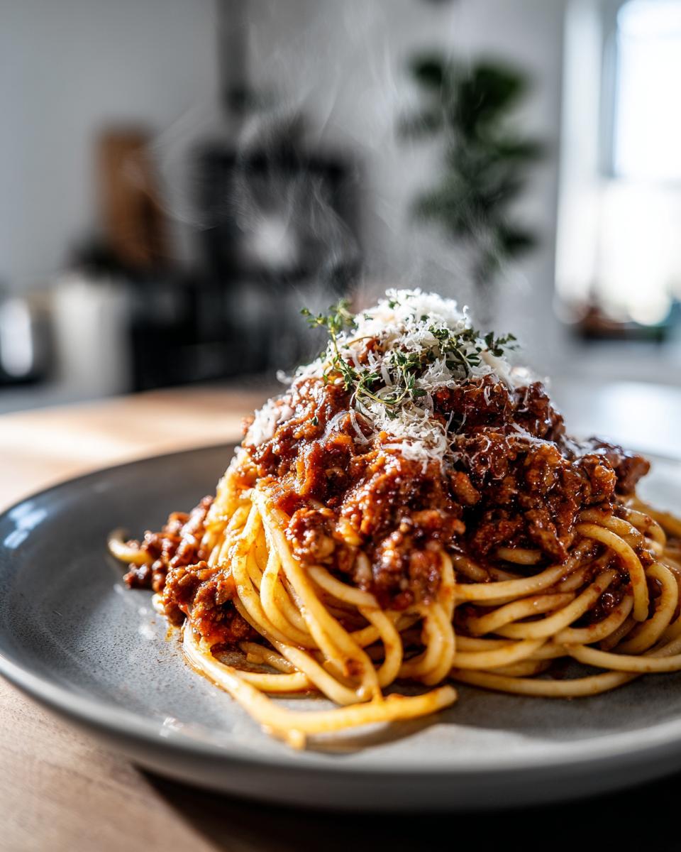freezer friendly spaghetti bolognese - detail 1