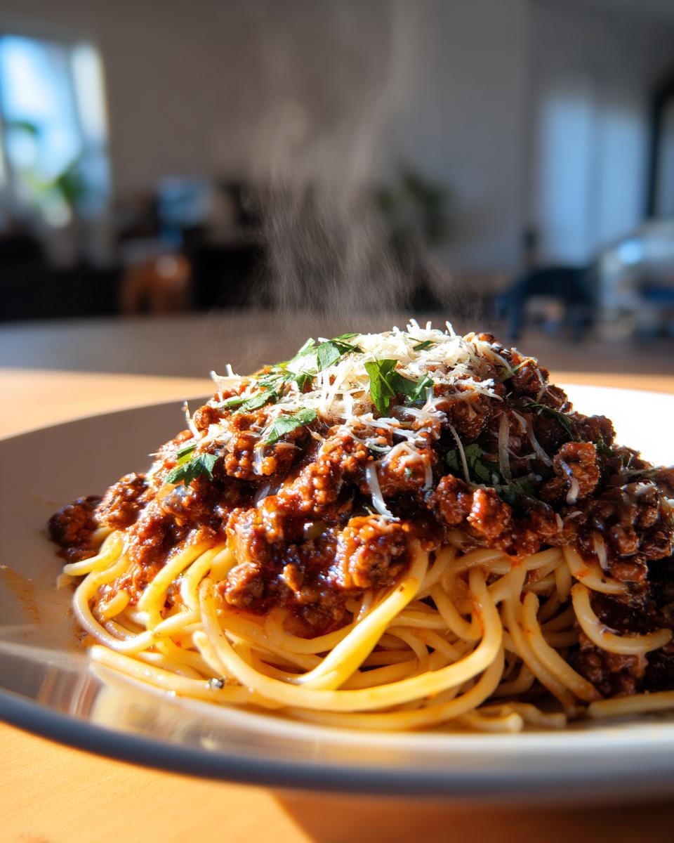 freezer friendly spaghetti bolognese - detail 3