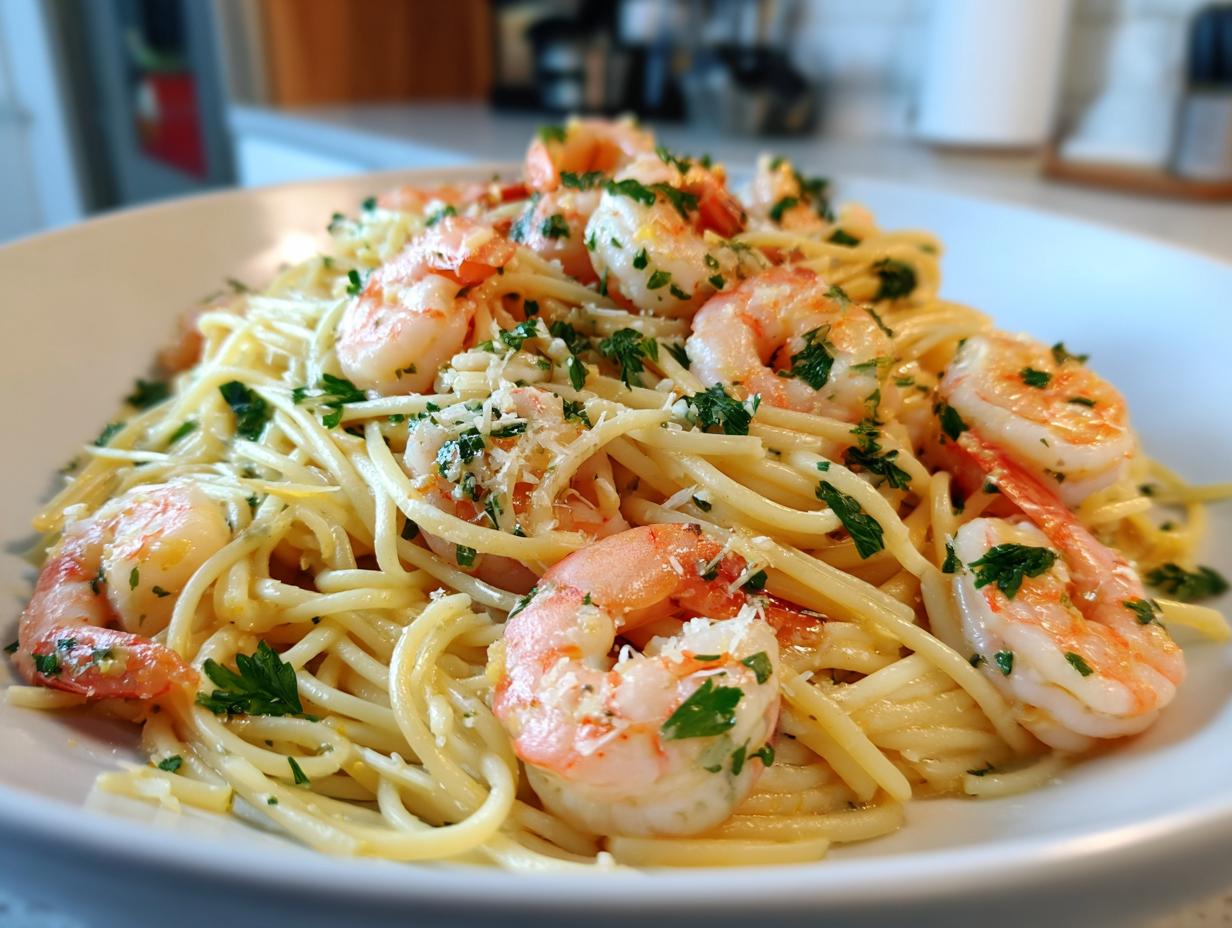 25-Minute Garlic Butter Shrimp Pasta – Unbelievably Delicious
