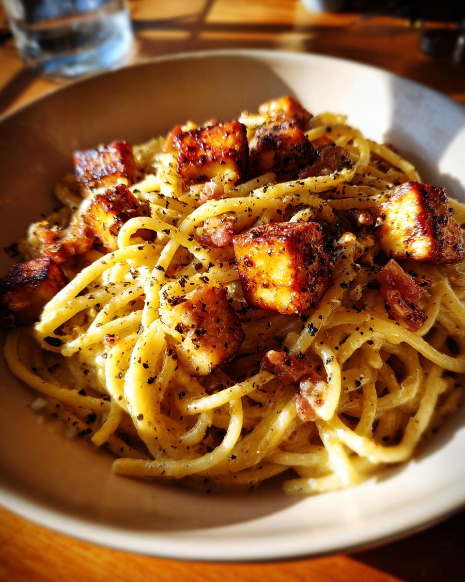halloumi carbonara - detail 3