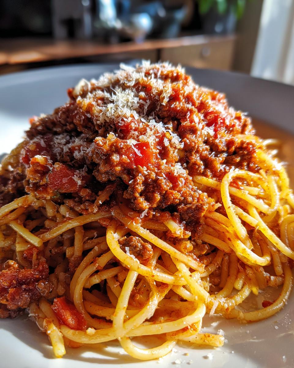 homemade spaghetti - detail 2