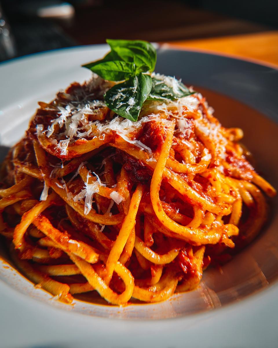 linguine with creamy nduja tomato sauce - detail 1