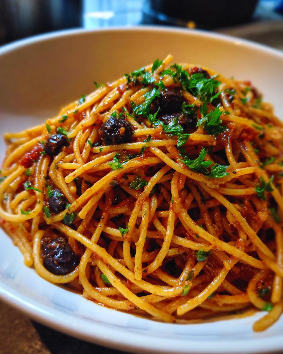 pasta puttanesca - detail 2