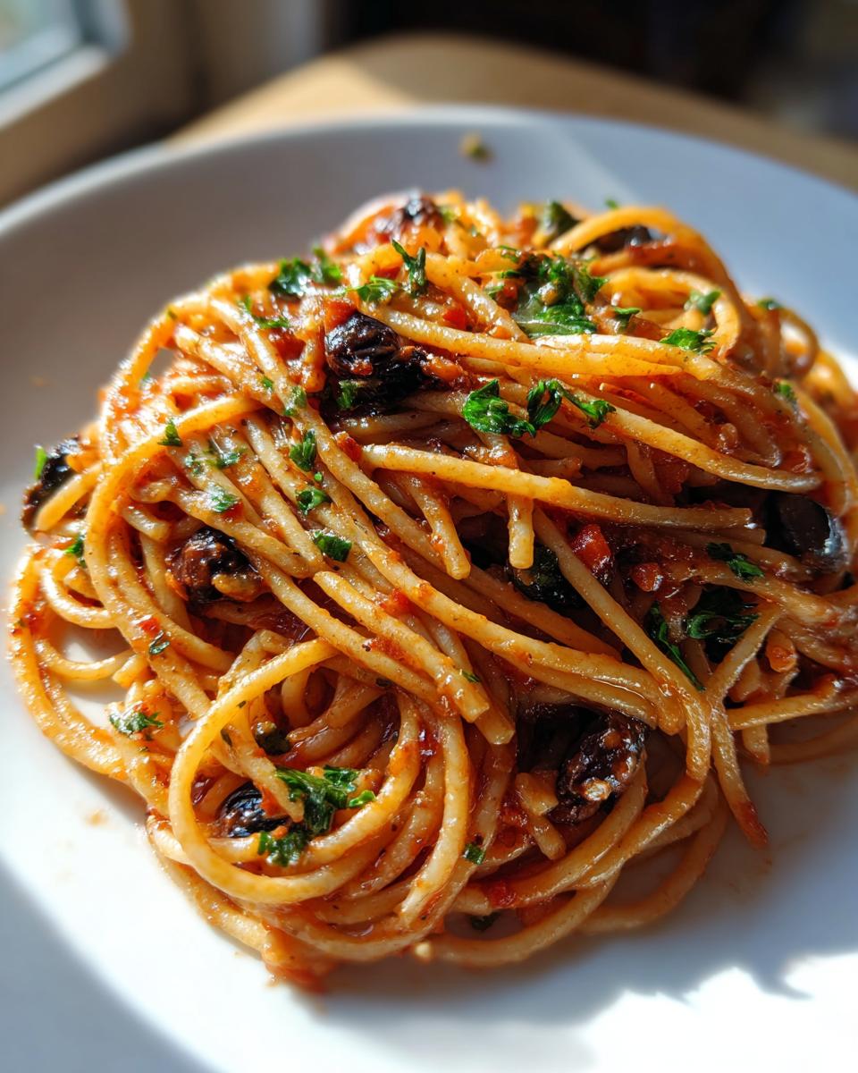 pasta puttanesca - detail 3