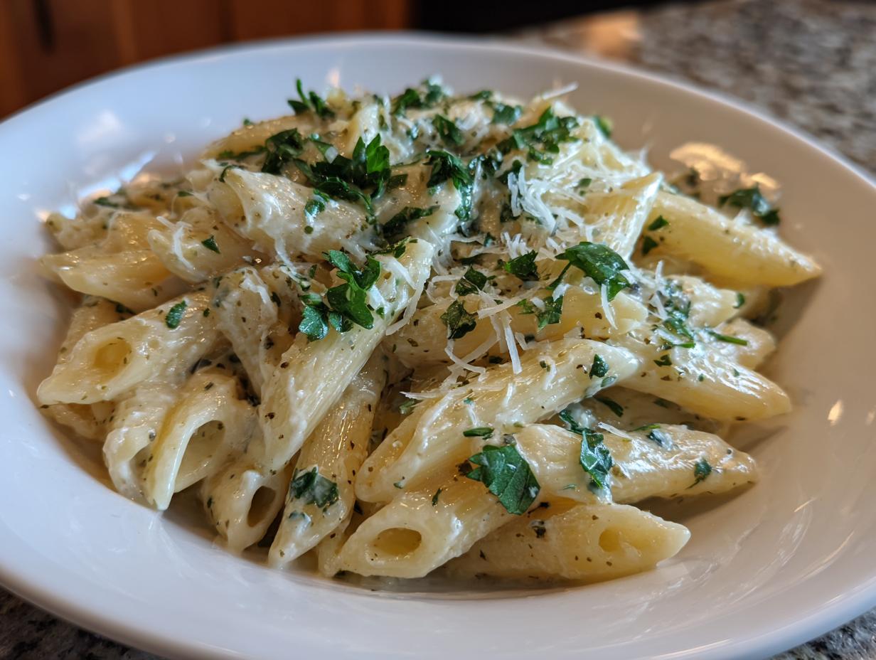20-Minute Restaurant-Style Creamy Garlic Penne Pasta Perfection