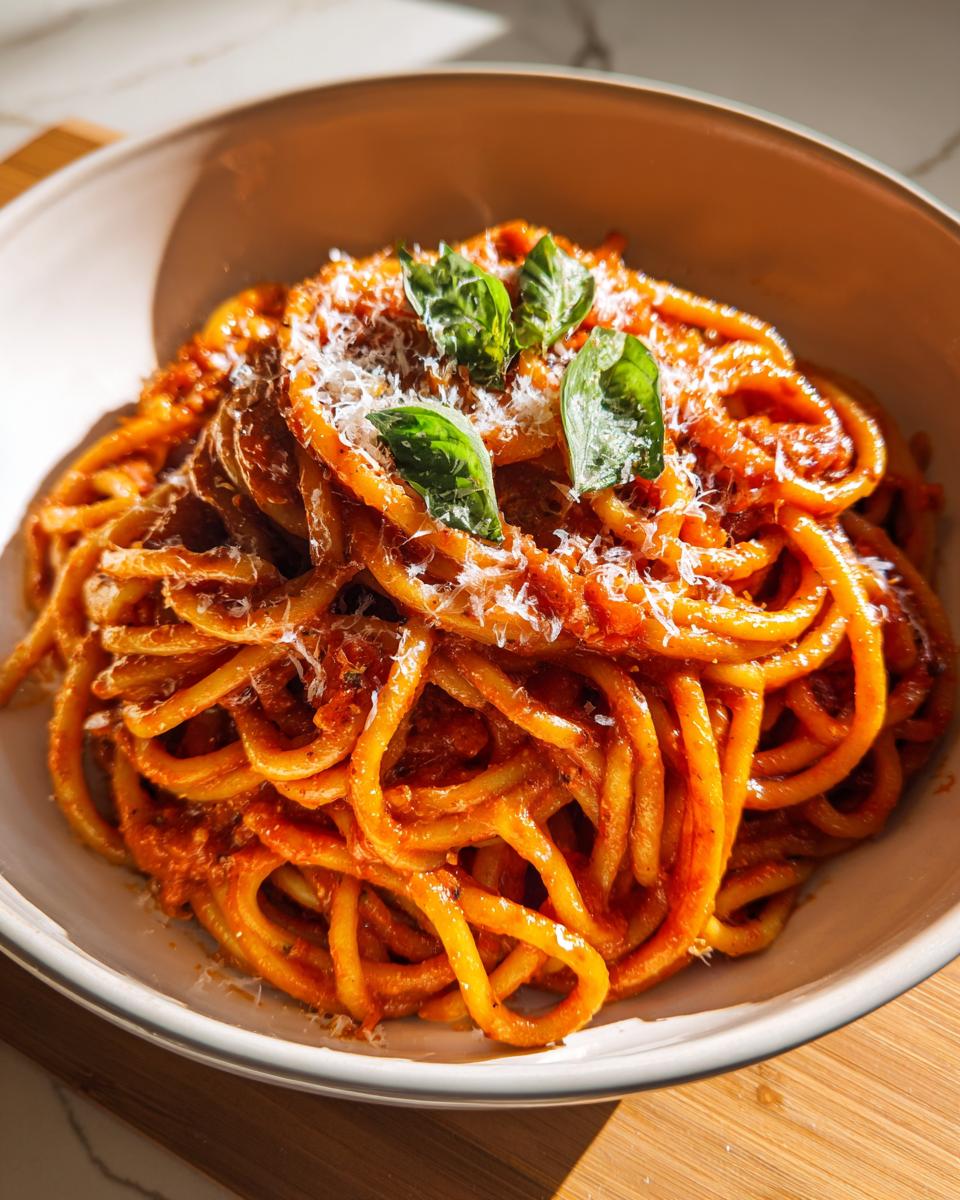 rich and velvety creamy tomato pasta - detail 1