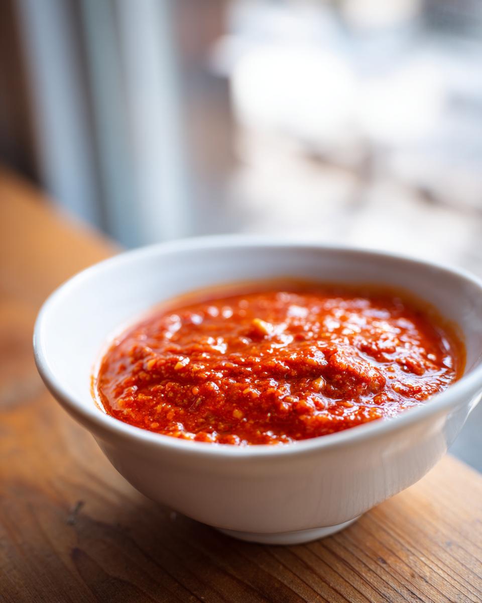 romesco sauce - detail 1