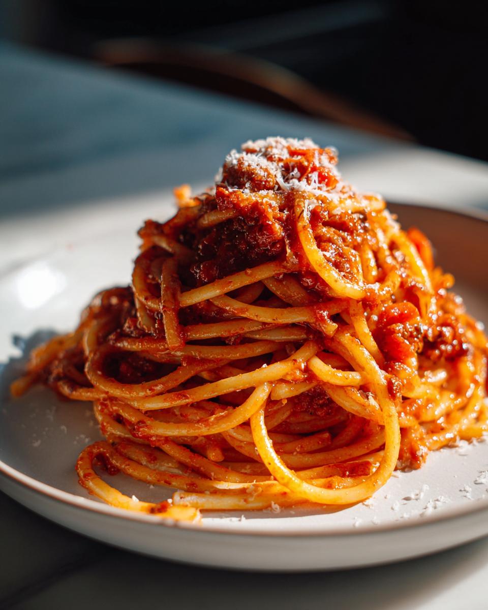 secret ingredient spaghetti bolognese - detail 3