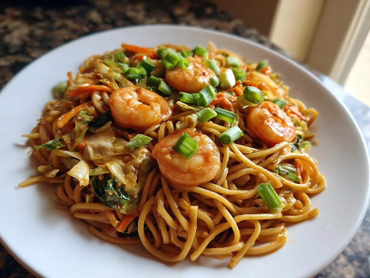 shrimp lo mein