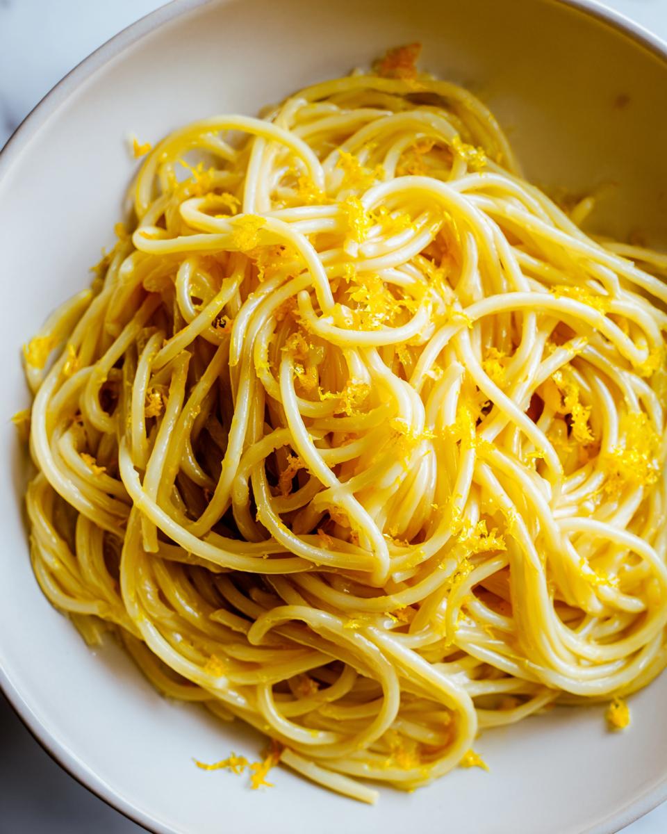 simple lemon parmesan pasta - detail 2