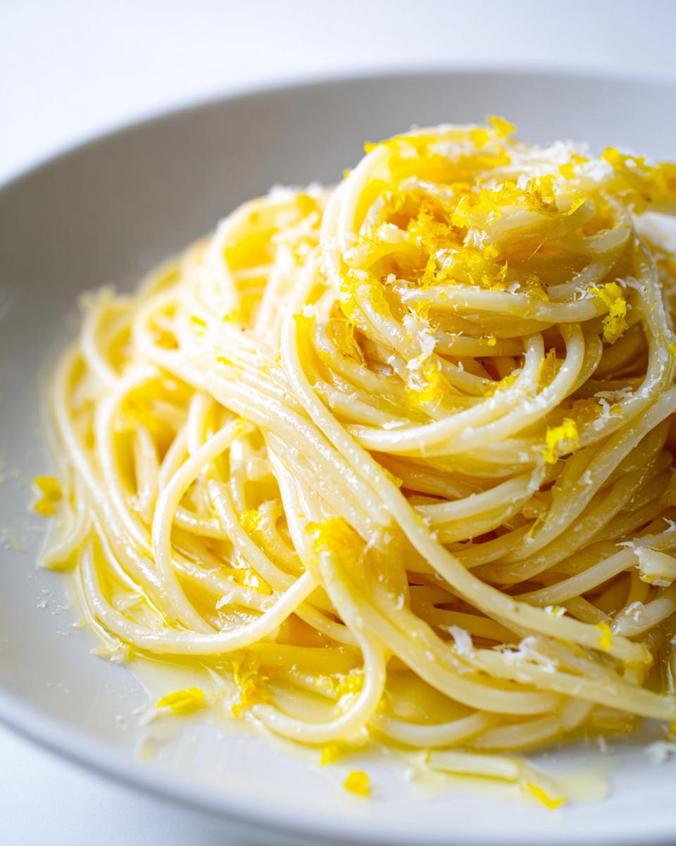 simple lemon parmesan pasta - detail 3
