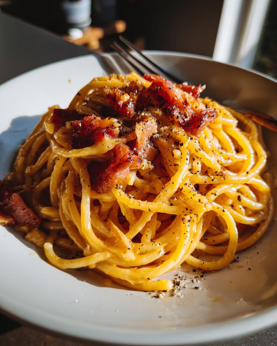 spaghetti alla gricia - detail 1