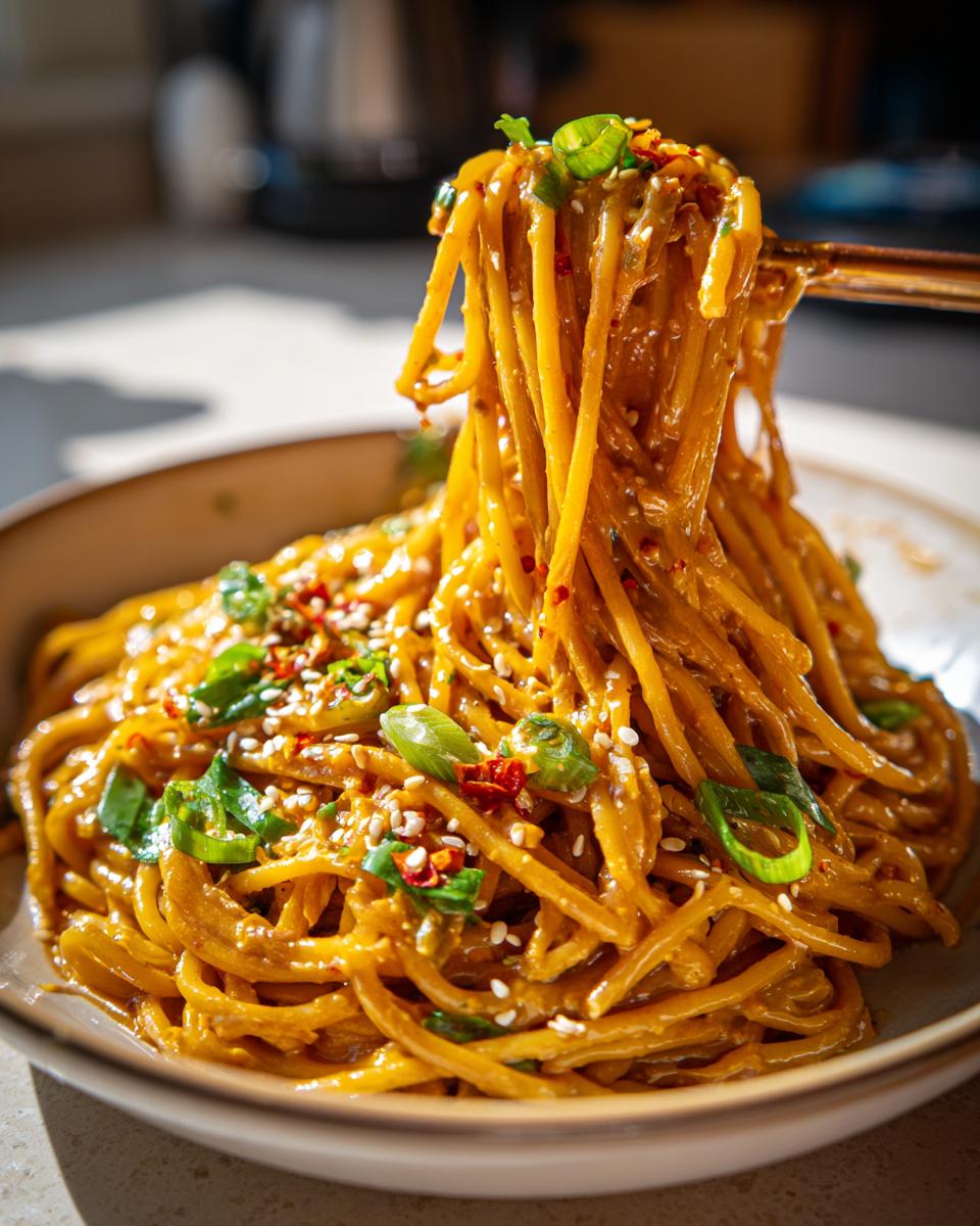 spicy peanut noodles - detail 1