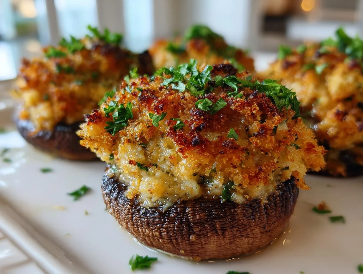 stuffed portobello mushrooms