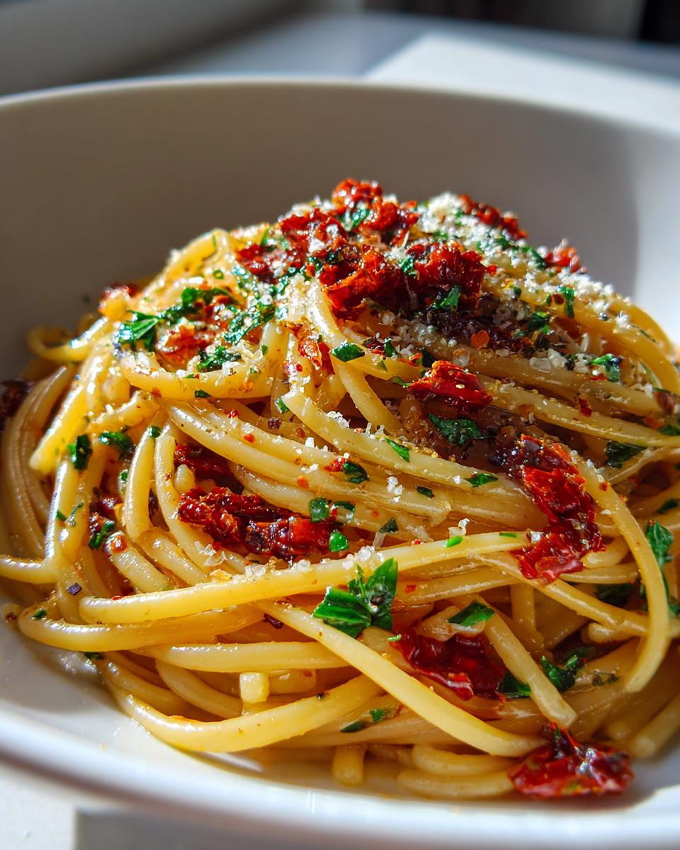 sun-dried tomato pasta - detail 2