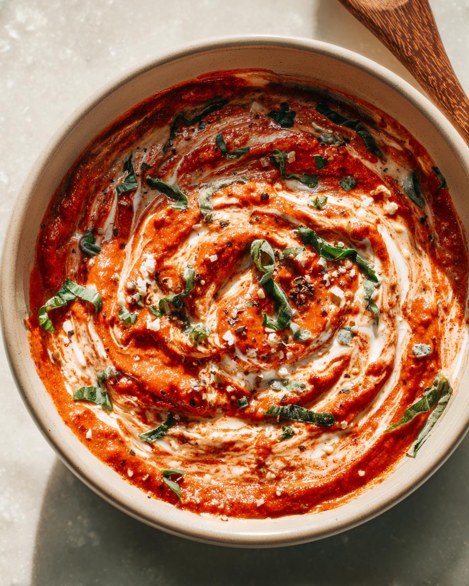 tomato pasta sauce with cream cheese - detail 2