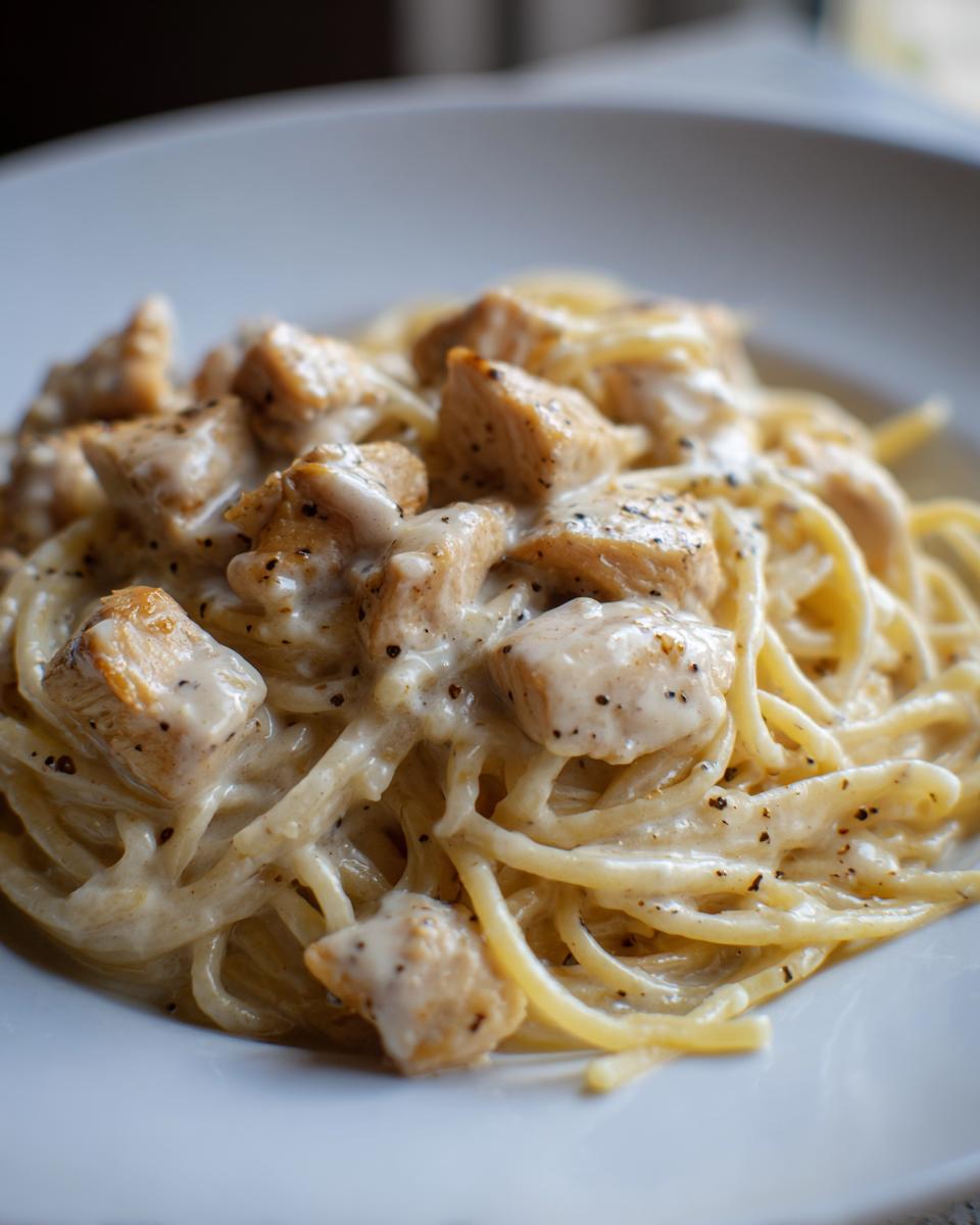 white cheddar chicken pasta - detail 1