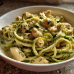 zucchini noodle chicken alfredo